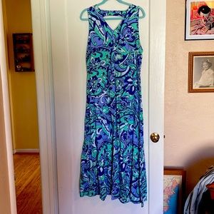 Talbots Paisley Maxi dress NWT XL